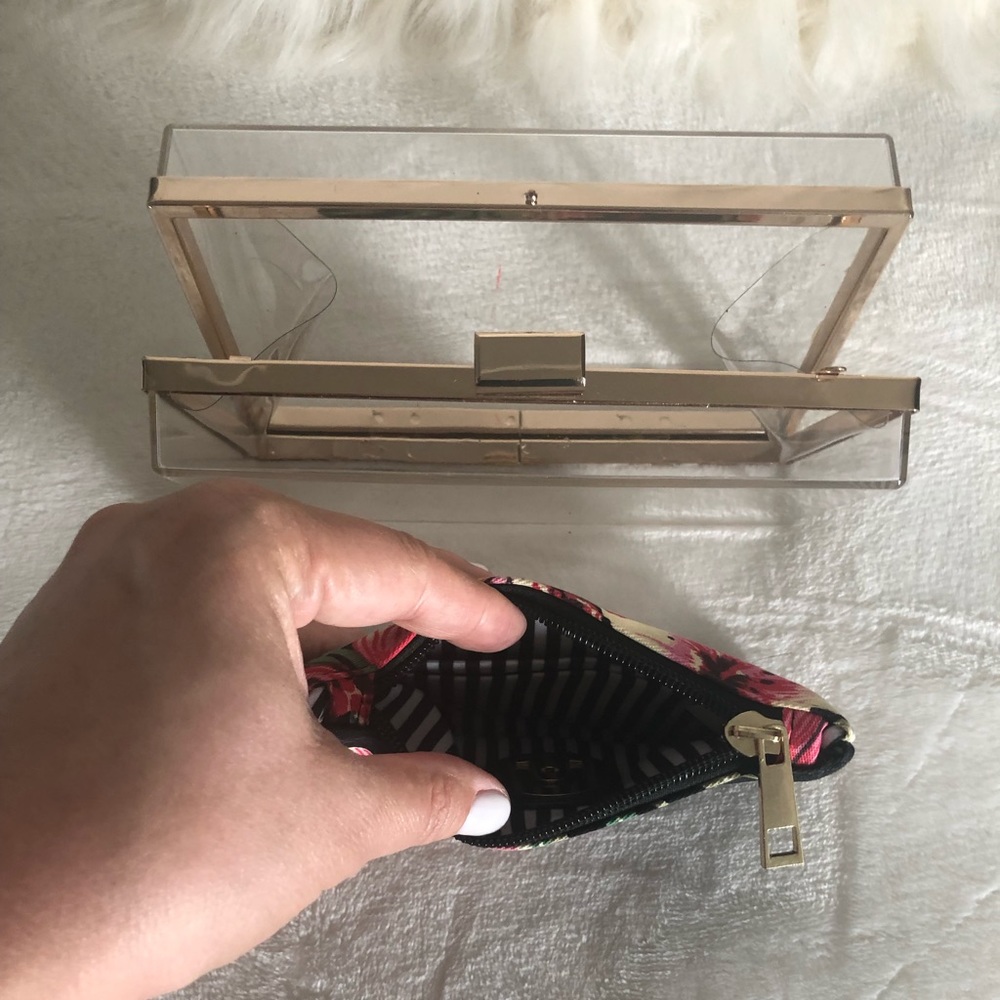 Statement Clear Acrylic Box Clutch View 3